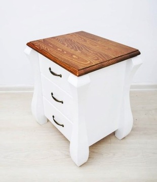 Деревянный комод Merina с 3 ящиками, дерево, белый ПРОИЗВОДИТЕЛЬ