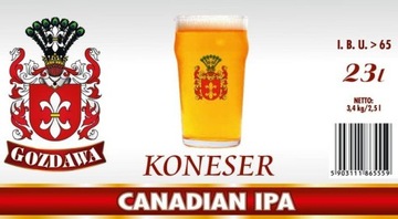 GOZDAWA KONESER CANADIAN IPA 23L 3,4kg piwo JAKOŚĆ