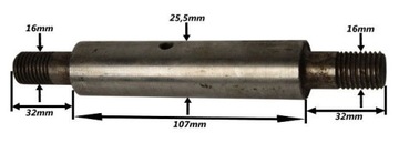 OŚ KOŁA KULTYWATORA METALOWA 1417040070