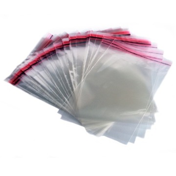 TOREBKI FOLIOWE CELAFONOWE 25x30+5 Z TAŚMĄ KLEJĄCĄ 100SZT
