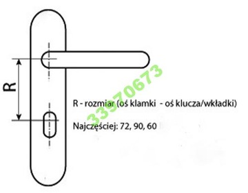 РУЧКА - РУЧКА С ДЛИННОЙ ПЛАСТИНКОЙ 90, 72, 60 ММ.