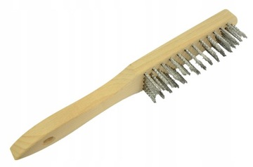 РУЧНАЯ ЩЕТКА ИЗ СТАЛЬНОЙ ПРОВОЛОКИ, Шлицевая, 6 рядов