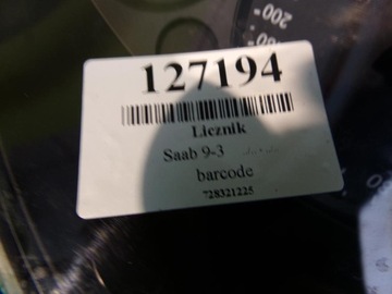 SAAB 93 II 2.2 TID СЧЕТЧИК ЧАСОВ 0263625105