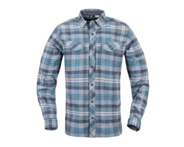 Helikon Defender Mk2 PILGRIM Blue Plaid Bushcraft Shirt р. 3XL