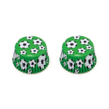 Формочки для кексов ФУТБОЛ 50х32мм / 36 шт.