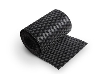 Taśma ogrodzeniowa technorattan 19x255 czarny RD04