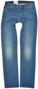 LEE spodnie BLUE jean SLIM straight MARLIN W28 L31