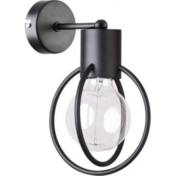 LAMPA KINKIET AURA KOŁO CZARNY 1 PŁ. SIGMA