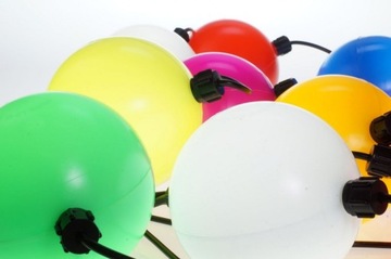 Lampki choinkowe - kule świetlne led na baterie 10szt