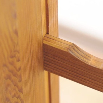 Винная полка RW-3-6P, полка на 6 бутылок, полка из ольхи