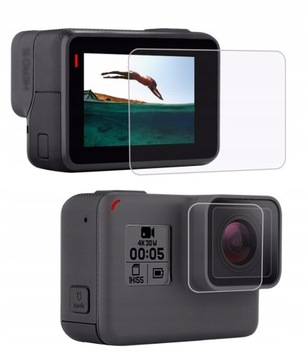 Чехол + защитное стекло объектива для GoPro Hero 6 5