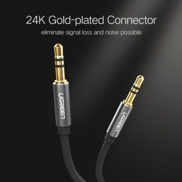 Mocny Kabel Ugreen Audio mini-JACK 3,5mm AUX 1m