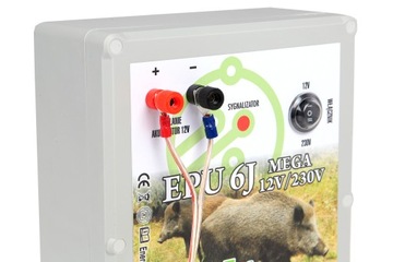 ЭЛЕКТРИЗАТОР УНИВЕРСАЛЬНЫЙ 12/230В ЭЛЕКТРИЧЕСКИЙ ОВЧАРКА 6J дикий кабан