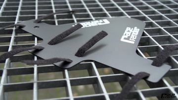 Крылья RACE FENDER Classic на липучке - черный/белый