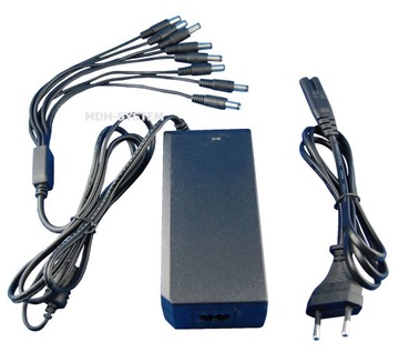 СТАБИЛИЗИРОВАННЫЙ БЛОК ПИТАНИЯ ДЛЯ КАМЕР видеонаблюдения 12В 5А 8 ВЫХОДОВ