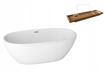 Wanna WOLNOSTOJĄCA ODIN 150x80 + SYFON + PÓŁKA