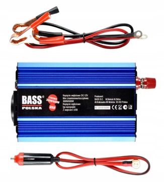 PRZETWORNICA NAPIĘCIA 12V 230V PEŁNY SINUS