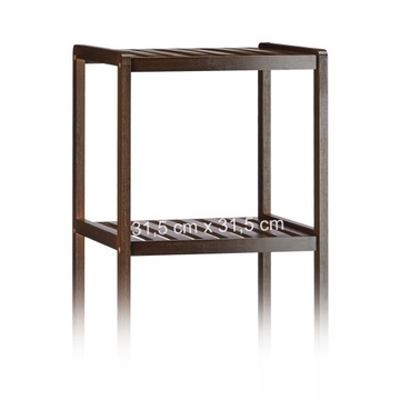 Полка для ванной комнаты Relaxdays каштан 34,5 x 34,5 x 139,5 см