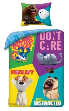 POŚCIEL 160 X 200 CM THE SECRET LIFE OF PETS 2