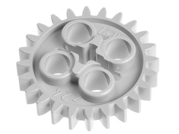 LEGO Zębatka 24 3648 szara jasna