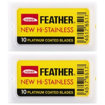 Лезвия Feather New Hi-Stainless, желтые