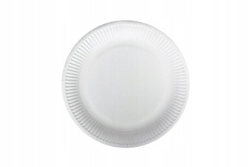 Talerz papierowy biały 18 cm (100szt) talerze