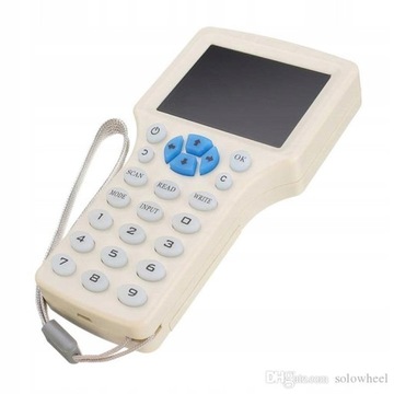 PROGRAMATOR DUPLIKATOR CZYTNIK KOPIARKA RFID NFC 10 BRELOKÓW 5 KARTA ZESTAW