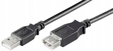 Przedłużacz USB 2.0 Hi-Speed, 1.8m czarny 93599