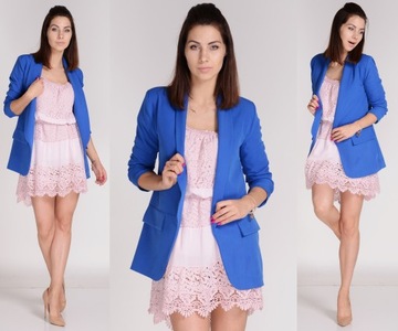 Модный итальянский жакет с лацканами COLORS Z1 XL/42