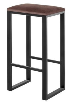 KRZESŁO BAROWE Hoker 74cm Metalowe Czarne Kolory