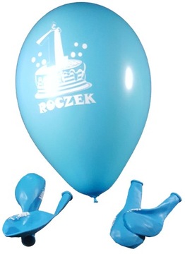 Balony balon 1 ROCZEK Pierwsze Urodziny 5szt / kpl