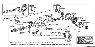 SUBARU BRZ PODLOŽKA VÍČKA VYPOUŠTĚCÍHO OLEJE NÁPRAVA