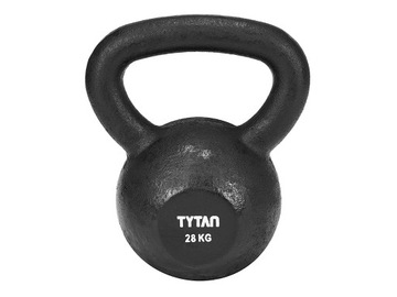 Hantla KETTLEBELL Odważnik Żeliwo TYTAN 28 kg