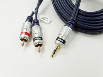 kabel przewód jack 3,5/ 2 rca chinch 10,0m VITALCO