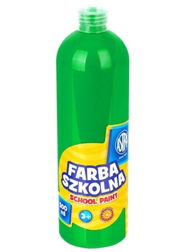 Farba plakatowa szkolna 500ml Zieleń jasna 79804