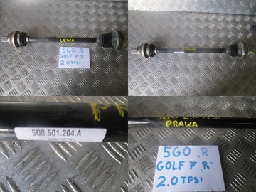 POLOOSA ZADNÍ VW GOLF 7 VII 5G0 R 2.0TFSI PRAVÁ 5Q0501204A