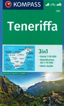 TENERYFA 1:50 000 MAPA TURYSTYCZNA 233 W ETUI KOMPASS