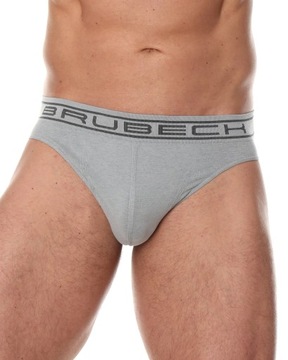 Brubeck Slipy męskie COMFORT COTTON szary XXL