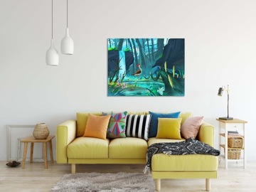 КАРТИНА на холсте АБСТРАКТ 201844079 120х80 УЗОРЫ