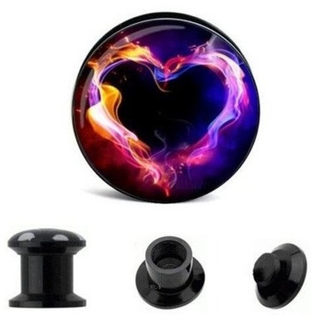 TUNELE PLUG AKRYLOWY TUNEL GWINT WEW. 16 mm