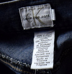 CALVIN KLEIN SPODNIE JEANSY Z WYŻSZYM STANEM M