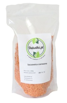 SOCZEWICA CZERWONA NATURALNA BEZ KONSERWANTÓW 1kg