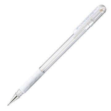 Długopis żelowy PENTEL K118 Hybrid BIAŁY do księgi