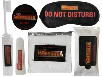 ZESTAW PODRÓŻNY OPASKA NA OCZY KOSMETYCZKA 6w1