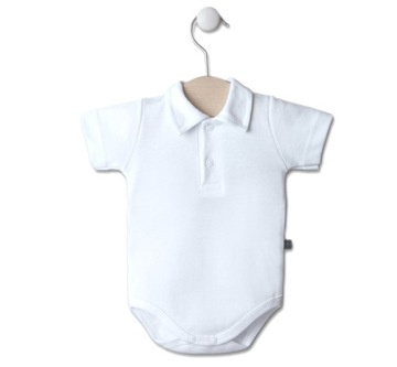 BODY polo na CHRZEST KRÓTKI rękaw KOSZULOBODY 98