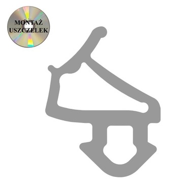 Uszczelka do okna okien okienna s-1127 SZARA VEKA
