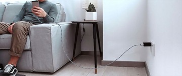 ESSAGER 2.4 A MICRO USB QC 3.0 USB-кабель 1 м СЕРЫЙ