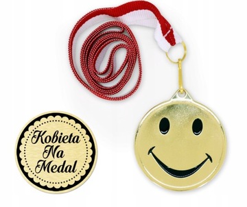 Medal EMOTKA prezent dla KOBIETY NIEJ RÓŻNE WZORY