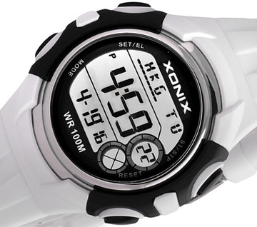 Sportowy Damski Zegarek XONIX WR100m Czas Światowy