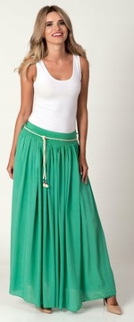 ДЛИННАЯ ЮБКА ЖЕНСКАЯ, ЗЕЛЕНАЯ